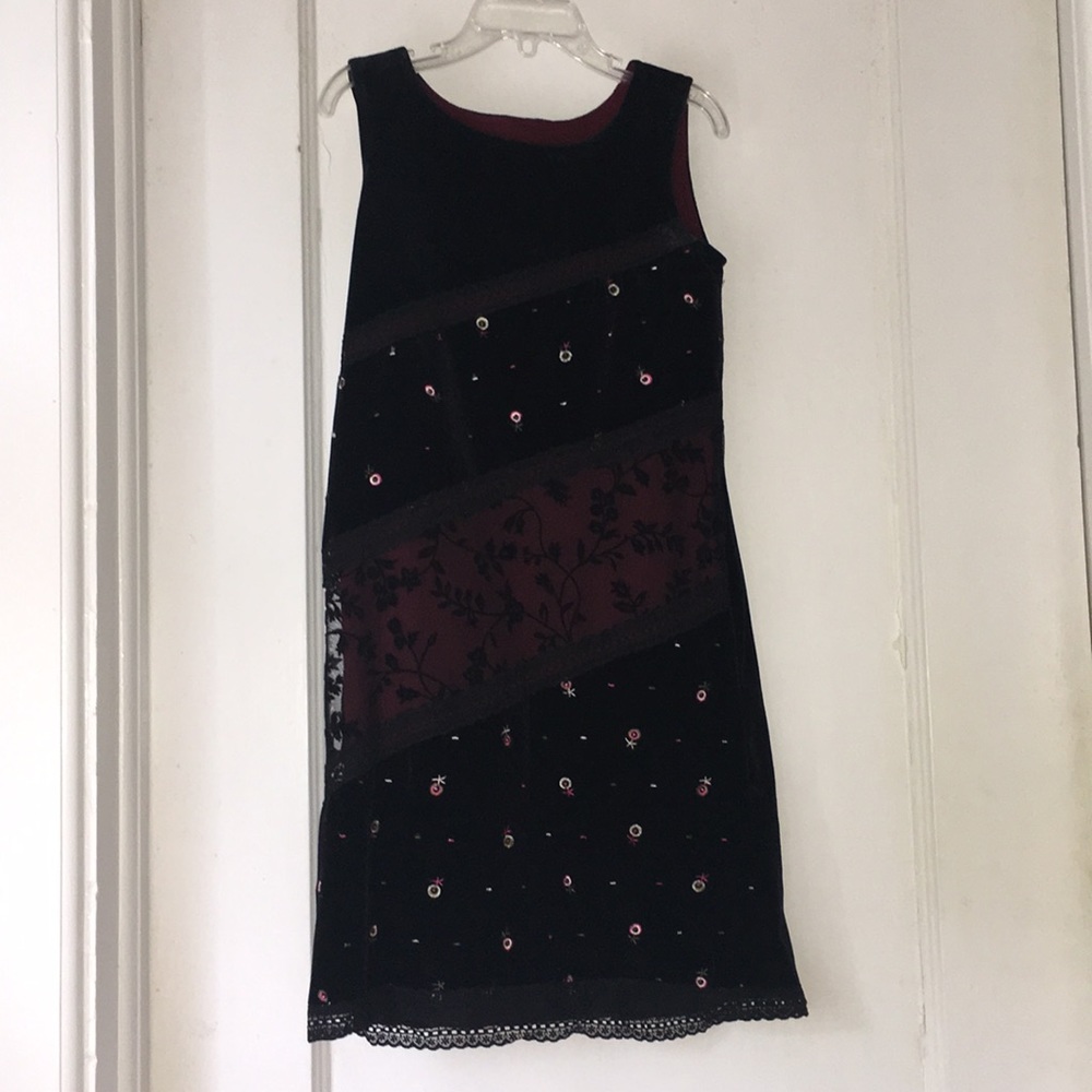 Black Velvet and Lace Dress!